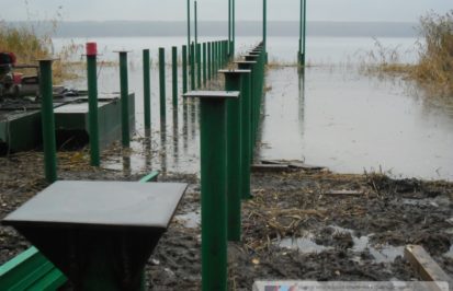Строительство причала на озере Суходольское
